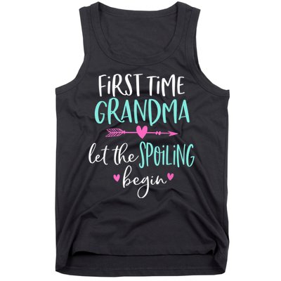 First Time Grandma Let The Spoiling Begin New 1st Time Tank Top