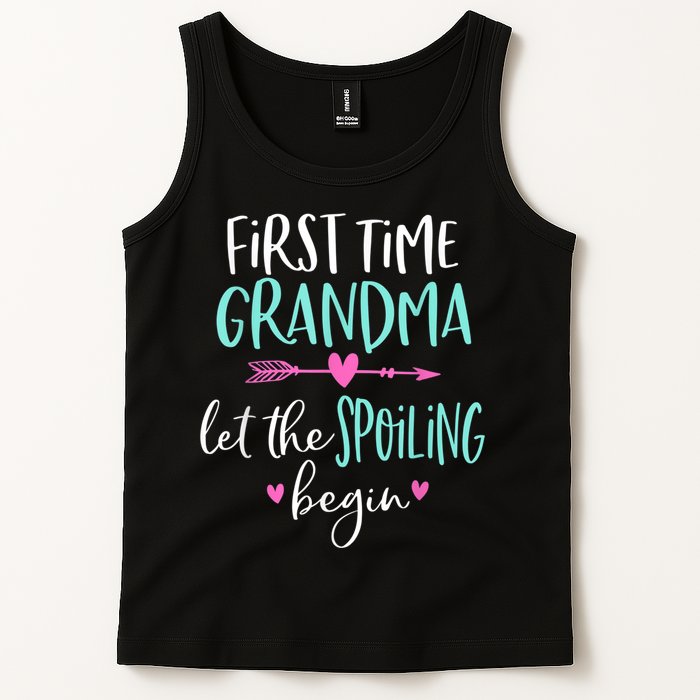 First Time Grandma Let The Spoiling Begin New 1st Time Tank Top
