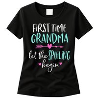 First Time Grandma Let The Spoiling Begin New 1st Time Womens T-Shirt