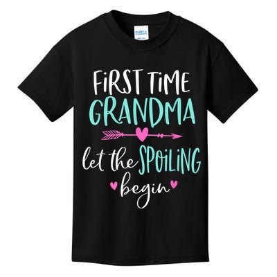 First Time Grandma Let The Spoiling Begin New 1st Time Kids T-Shirt