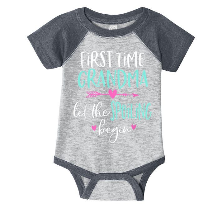 First Time Grandma Let The Spoiling Begin New 1st Time Infant Baby Jersey Bodysuit