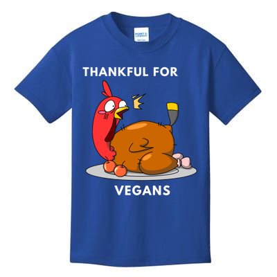 Funny Thanksgiving Gift / Thankful For Vegans Funny Gift Kids T-Shirt