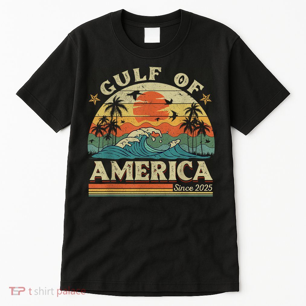 Funny Trump Gulf Of Us America 2025 Trump Tall T-Shirt
