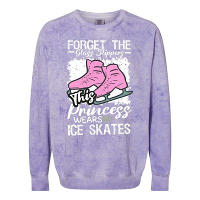 Forget The Glass Slippers This Princess Wear Ice Skate Colorblast Crewneck Sweatshirt