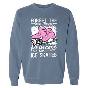 Forget The Glass Slippers This Princess Wear Ice Skate Garment-Dyed Sweatshirt