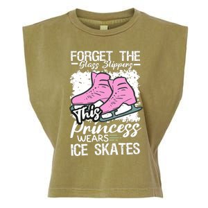 Forget The Glass Slippers This Princess Wear Ice Skate Garment-Dyed Women's Muscle Tee