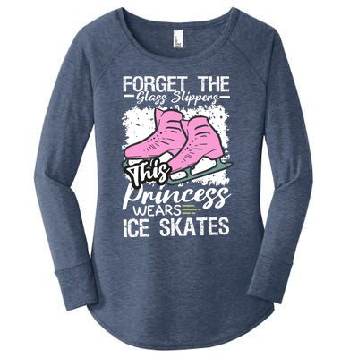 Forget The Glass Slippers This Princess Wear Ice Skate Women's Perfect Tri Tunic Long Sleeve Shirt