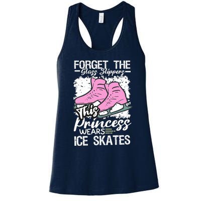 Forget The Glass Slippers This Princess Wear Ice Skate Women's Racerback Tank