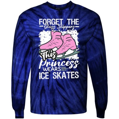 Forget The Glass Slippers This Princess Wear Ice Skate Tie-Dye Long Sleeve Shirt