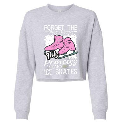 Forget The Glass Slippers This Princess Wear Ice Skate Cropped Pullover Crew