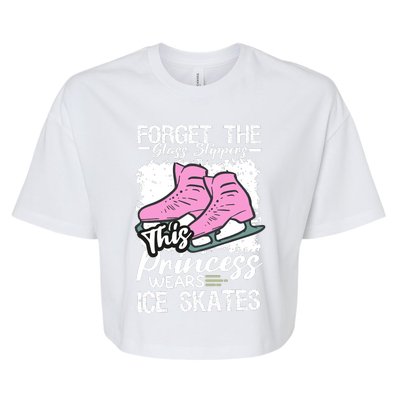 Forget The Glass Slippers This Princess Wear Ice Skate Bella+Canvas Jersey Crop Tee