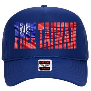 Free Taiwan Gift High Crown Mesh Back Trucker Hat