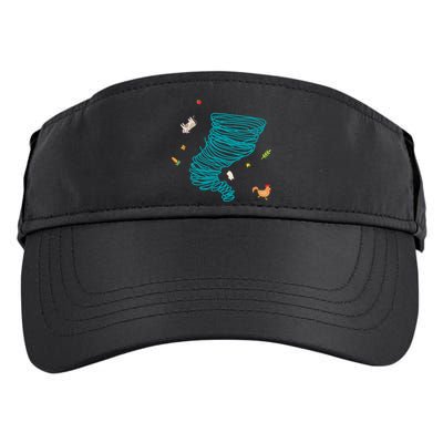 Funny Tornado Gift Weather Twister Hurricane Gift Adult Drive Performance Visor