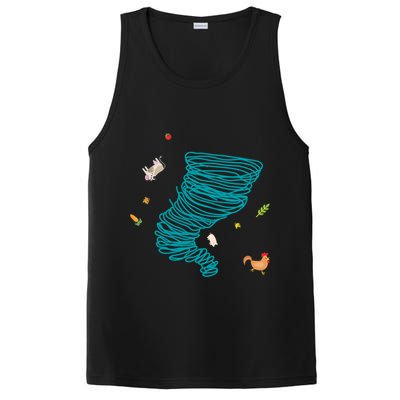 Funny Tornado Gift Weather Twister Hurricane Gift PosiCharge Competitor Tank