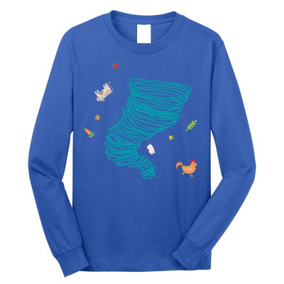 Funny Tornado Gift Weather Twister Hurricane Gift Long Sleeve Shirt