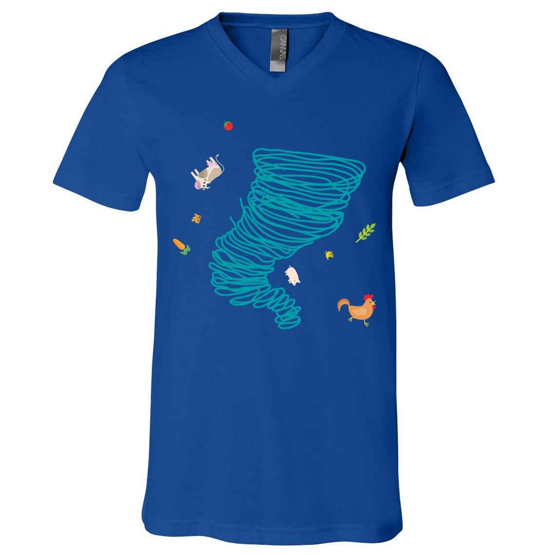 Funny Tornado Gift Weather Twister Hurricane Gift V-Neck T-Shirt