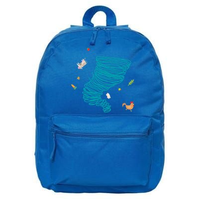 Funny Tornado Gift Weather Twister Hurricane Gift 16 in Basic Backpack