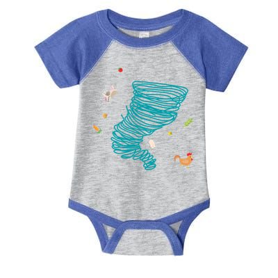 Funny Tornado Gift Weather Twister Hurricane Gift Infant Baby Jersey Bodysuit
