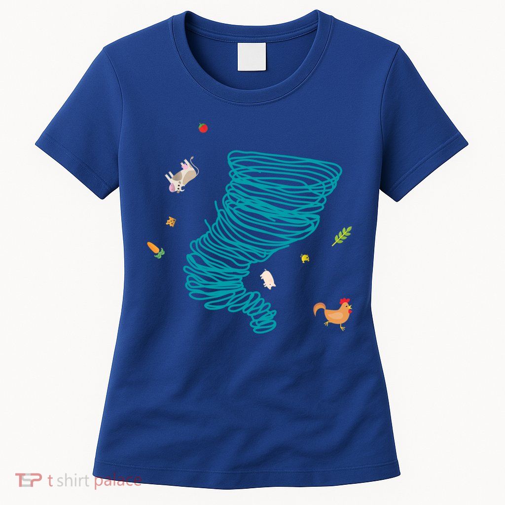 Funny Tornado Gift Weather Twister Hurricane Gift Womens T-Shirt