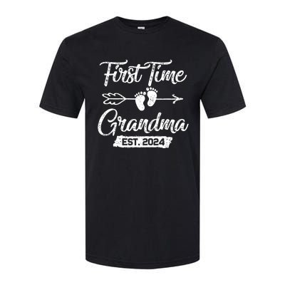 First Time Grandma 2024 Mothers Day Soon To Be Grandma 2024 Softstyle® CVC T-Shirt