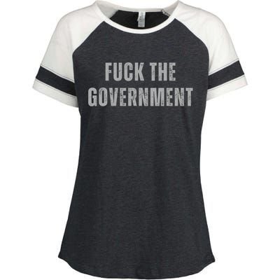 Fuck The Government Enza Ladies Jersey Colorblock Tee