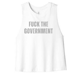 Fuck The Government Women's Racerback Cropped Tank