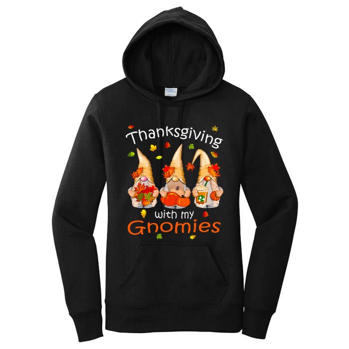 Funny Thanksgiving Gnome Gnomies Lover Women's Pullover Hoodie