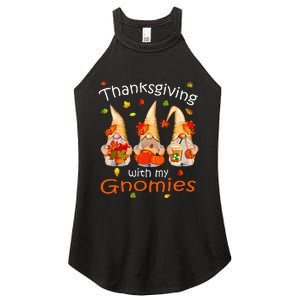 Funny Thanksgiving Gnome Gnomies Lover Women's Perfect Tri Rocker Tank