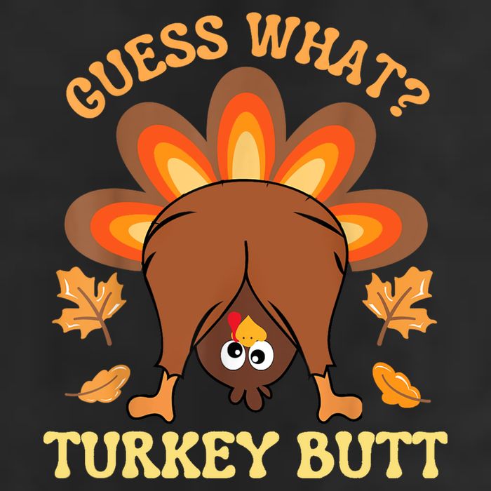 Funny Thanksgiving Guess What Turkey Butt Adult Drive Performance Visor