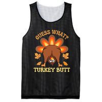 Funny Thanksgiving Guess What Turkey Butt Mesh Reversible Basketball Jersey Tank