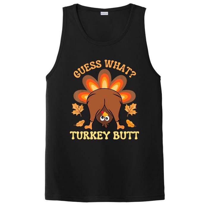 Funny Thanksgiving Guess What Turkey Butt PosiCharge Competitor Tank