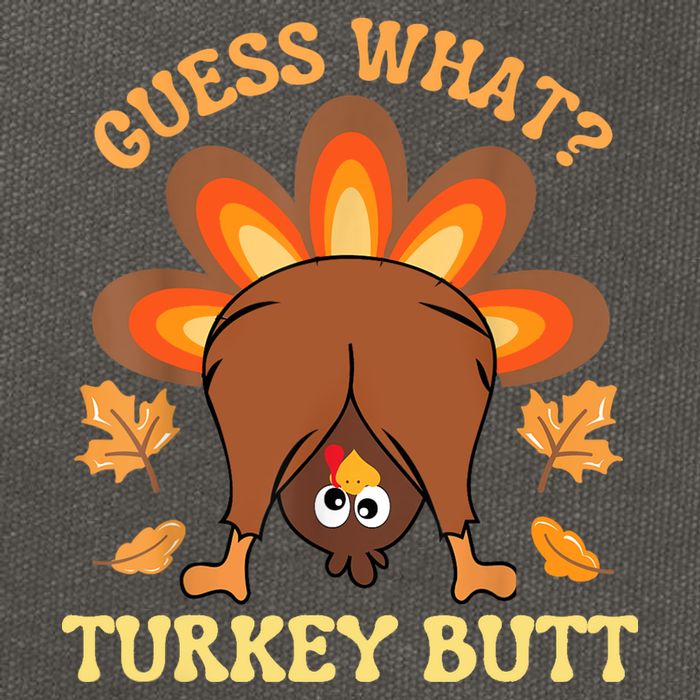Funny Thanksgiving Guess What Turkey Butt Cotton Canvas Backpack