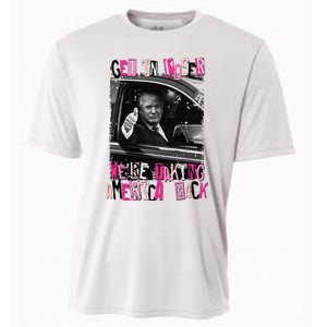 Funny Trump Get In Loser Were Taki Cooling Performance Crew T-Shirt