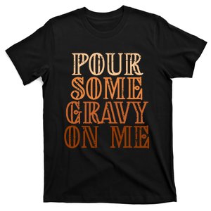 Funny Thanksgiving Gravy Pouring Festive Apron T-Shirt