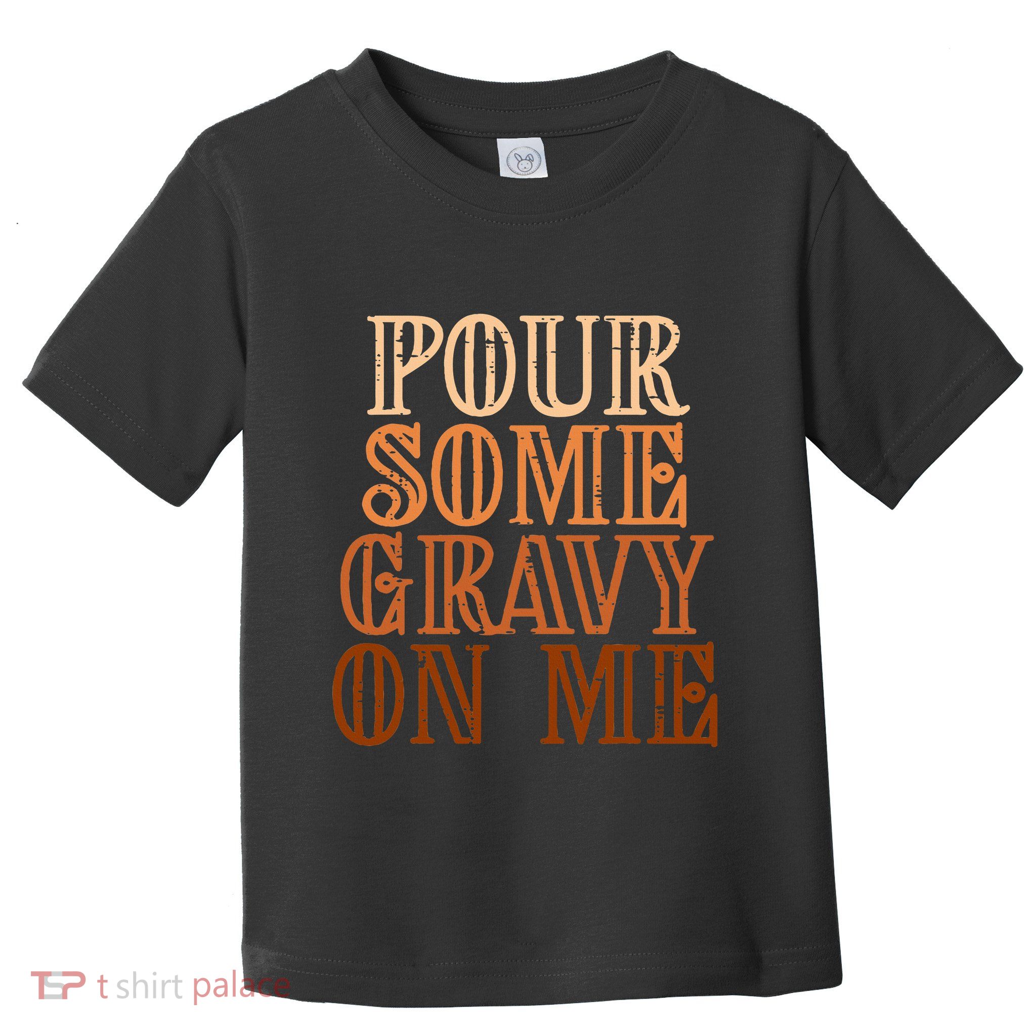 Funny Thanksgiving Gravy Pouring Festive Apron Toddler T-Shirt