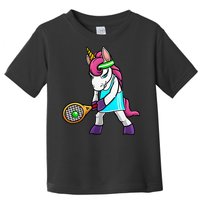 Funny Tennis Gift For Women Unicorn Lovers Cool Sports Toddler T-Shirt