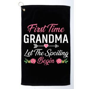 First Time Grandma Let The Spoiling Begin Birthday Grandma Platinum Collection Golf Towel