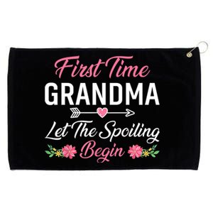 First Time Grandma Let The Spoiling Begin Birthday Grandma Grommeted Golf Towel