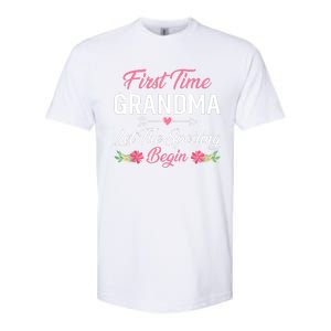 First Time Grandma Let The Spoiling Begin Birthday Grandma Softstyle CVC T-Shirt