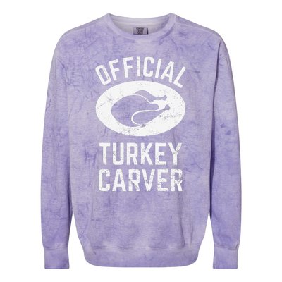 Funny Thanksgiving Guess What Turkey Butt Colorblast Crewneck Sweatshirt