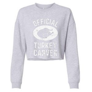 Funny Thanksgiving Guess What Turkey Butt Cropped Pullover Crew