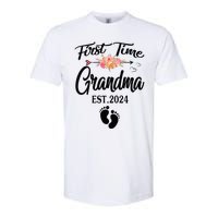 First Time Grandma 2024 Pregnancy announcement New Grandma Softstyle® CVC T-Shirt