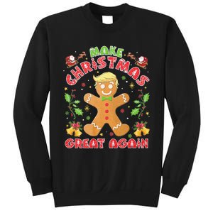 Funny Trump Gingerbread Man Make Christmas Great Again 2024 Sweatshirt