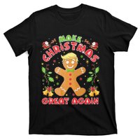 Funny Trump Gingerbread Man Make Christmas Great Again 2024 T-Shirt