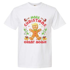 Funny Trump Gingerbread Man Make Christmas Great Again 2024 Garment-Dyed Heavyweight T-Shirt