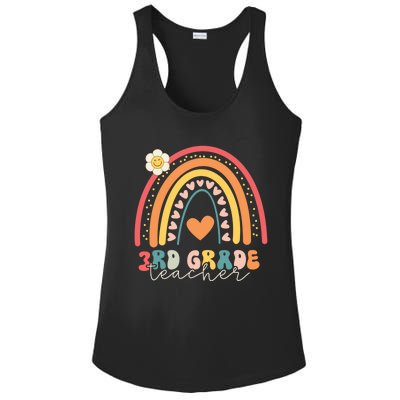 Funny Third Grade Back To School Rainbow Leopard 3Rd Grade Funny Gift Ladies PosiCharge Competitor Racerback Tank