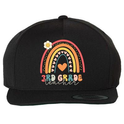 Funny Third Grade Back To School Rainbow Leopard 3Rd Grade Funny Gift Wool Snapback Cap