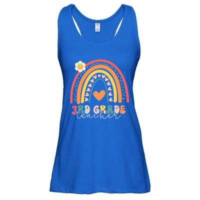 Funny Third Grade Back To School Rainbow Leopard 3Rd Grade Funny Gift Ladies Essential Flowy Tank