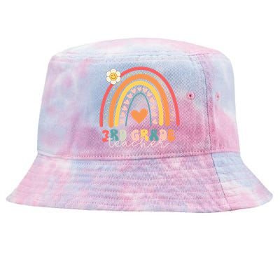 Funny Third Grade Back To School Rainbow Leopard 3Rd Grade Funny Gift Tie-Dyed Bucket Hat