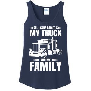 Funny Trucker Gifts Truck Driver Husband Semi Trailer Ladies Essential Tank